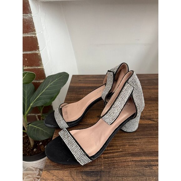 Delicacy women’s size 6.5 jeweled sandal heels - Picture 2 of 12